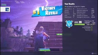 Fortnite - 9 FRAG solo win Raw Footage