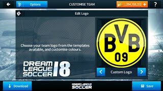 How To Import Borussia Dortmund Logo And Kits In Dream League Soccer 2018 Youtube