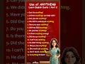 Use of ANYTHING in Questions | Spoken English Practice | Part 2 | World of Educaion