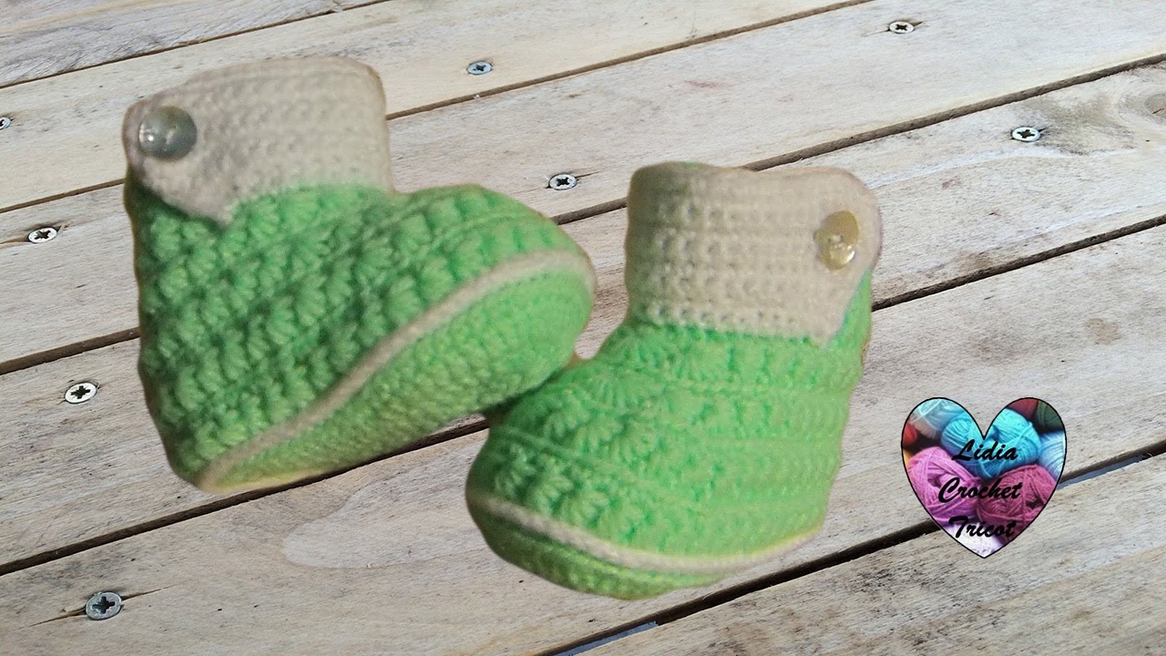 Chaussons Bottines Bebe Crochet Facile Diy 2 2 Botitas Bebe Crochet Youtube