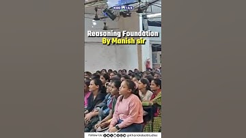 Join Reasoning Foundation Batch by Manish Sir 🔥📚 #ytshorts #khanglobalstudies #khansirpatna