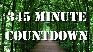 345 minute timer countdown with alarm sound effect