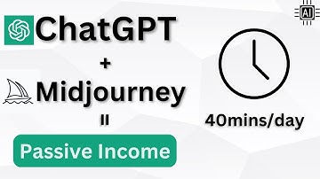 ChatGPT + Midjourney AI = Passive Income