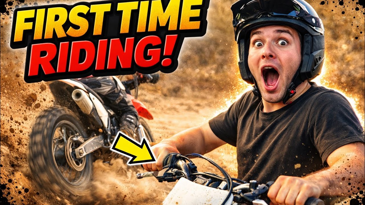 I Was TOTALLY Scared Riding a Dirt Bike for the First Time? - YouTube
