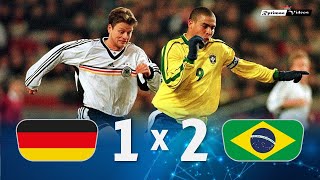 Germany 1 x 2 Brasil ● 1998 Friendly Extended Goals &amp; Highlights HD