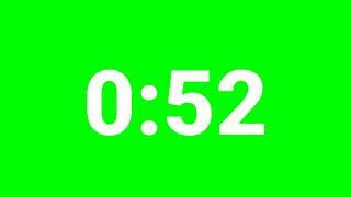 1 Minute Countdown Green Screen No Copyright | YouTube Help Yow!