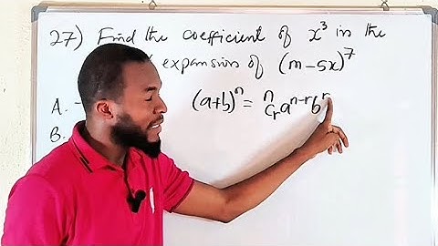 Q27 | Further Mathematics examination | coefficient of Binomial expansion
