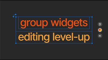 Group widgets editing in Readymag