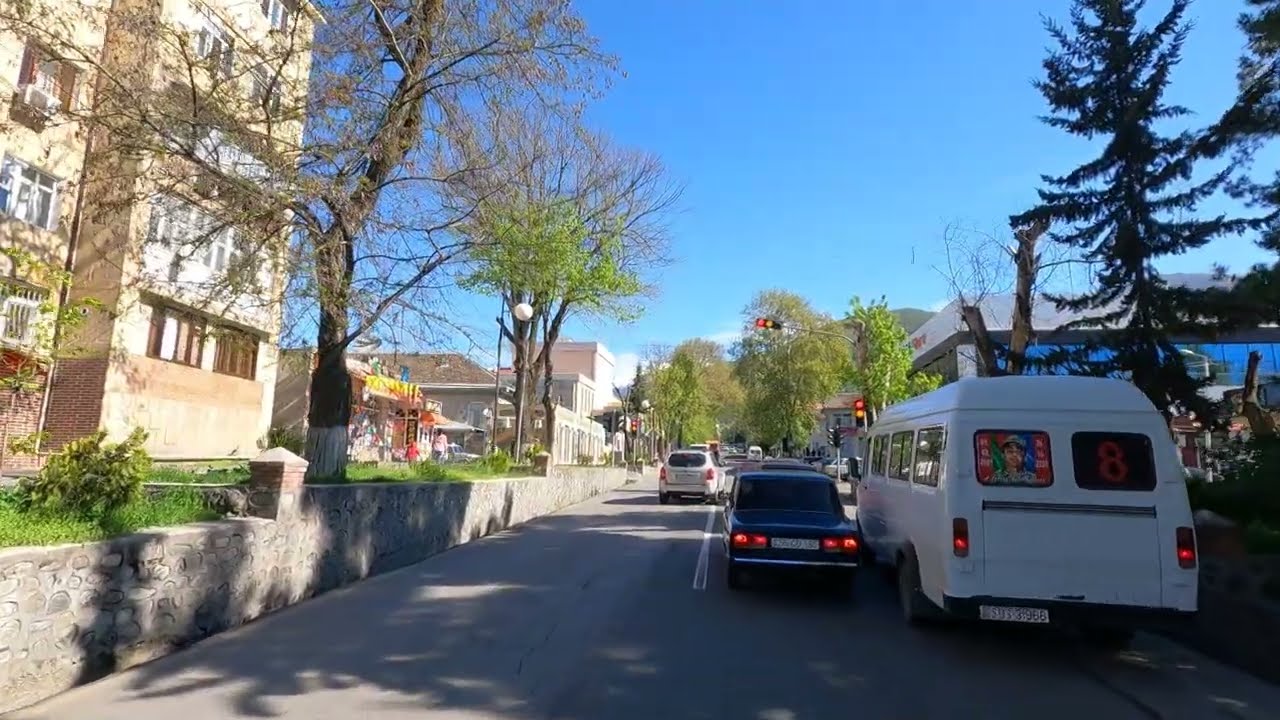 Центральные улицы города Шеки - Авто тур