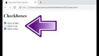 How To Create Checkbox Using Html | Coding With AB