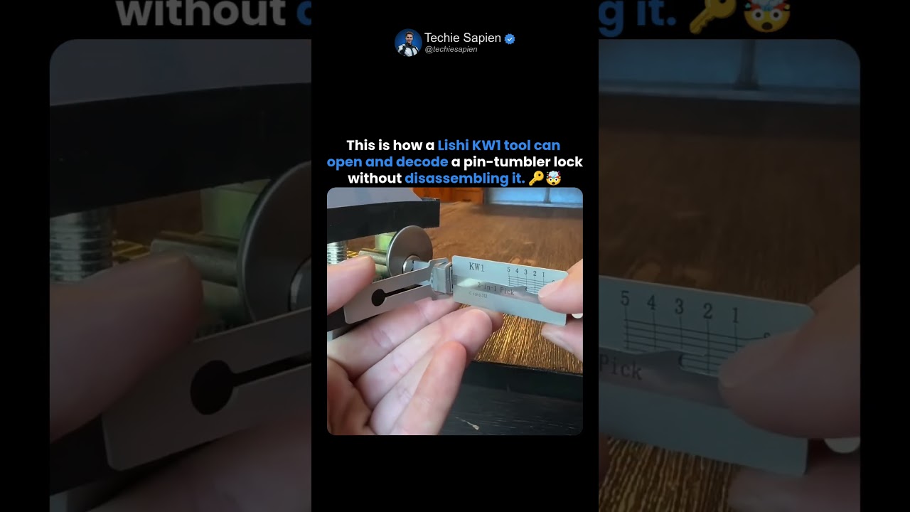 How The Lishi KW1 2-In-1 Tool Opens And Decodes Locks Without A Key 🔑⚙️🤯