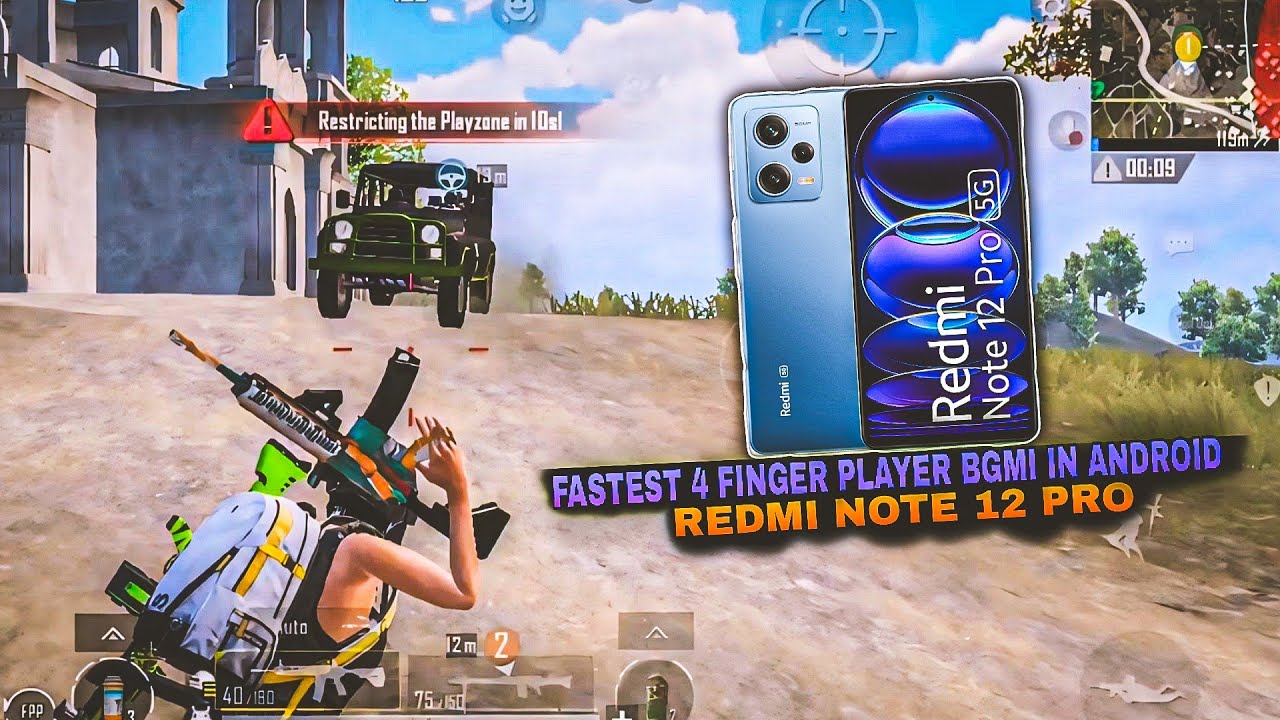 FASTEST 4 FINGER PLAYER BGMI IN ANDROID 🔥 l BGMI CLUTCH 💙 l REDMI NOTE ...