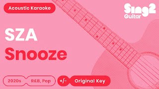 SZA - Snooze (Karaoke Acoustic)