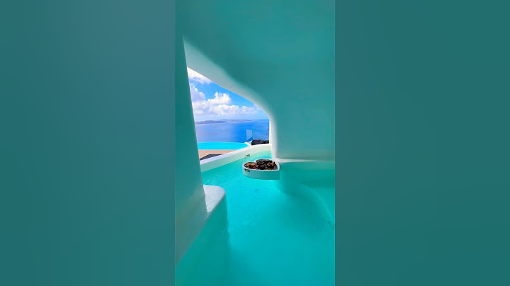 Amazing cave pool suite in Santorini! #santorini #greece