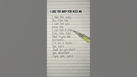 Thumbnail of i like the way you kiss me lyrics Song by Artemas #ilikethewayyoukissme #lyrics