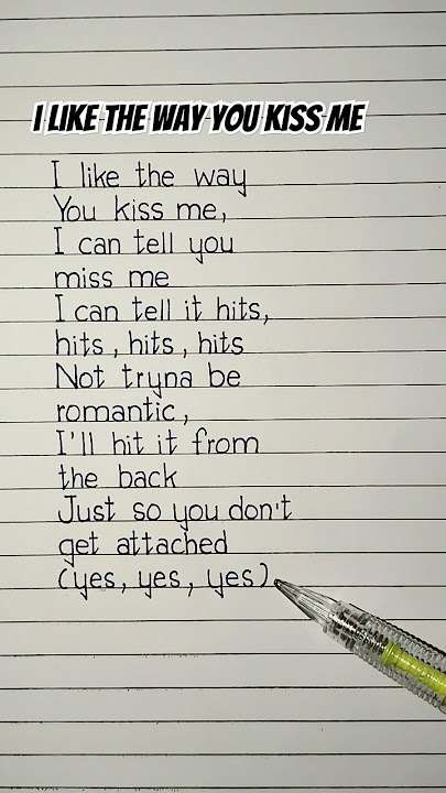 i like the way you kiss me lyrics Song by Artemas #ilikethewayyoukissme #lyrics