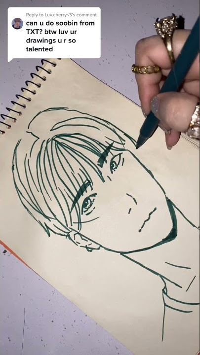 Soobin from TxT #drawing #txt #quicksketch #soobin #soobintxt #kpopfanart #sketch #fyp #ytshorts