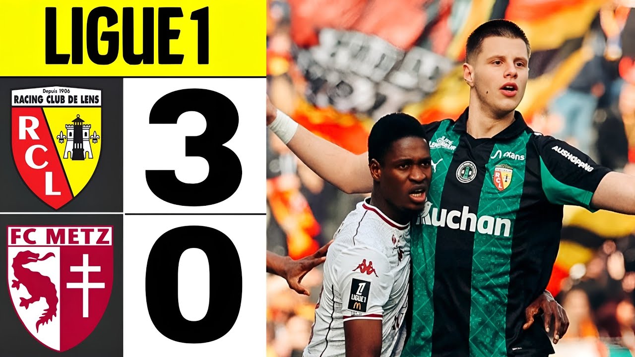 Lens vs FC Metz 3-0 | Résumé Highlights Ligue 1
