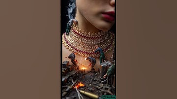 AI Video: Miniature Workers Create Enchanting Jewelry Scenes