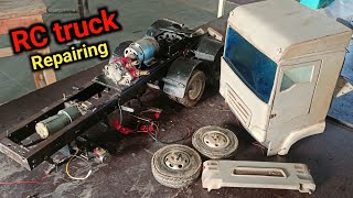 Homemade RC Truck Repairing🫣 हिंदी // Homemade heavy loding rc truck repairing //