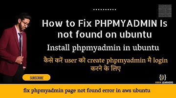 How to fix Phpmyadmin page not found ubuntu |  Install Phpmyadmin  on Ubuntu