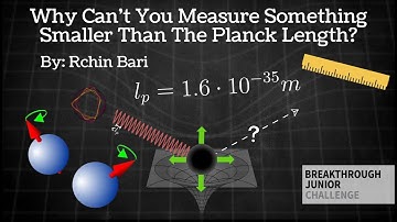 Why Can’t You Measure Something Smaller Than The Planck Length? - Rchin Bari for BREAKTHROUGH JUNIOR