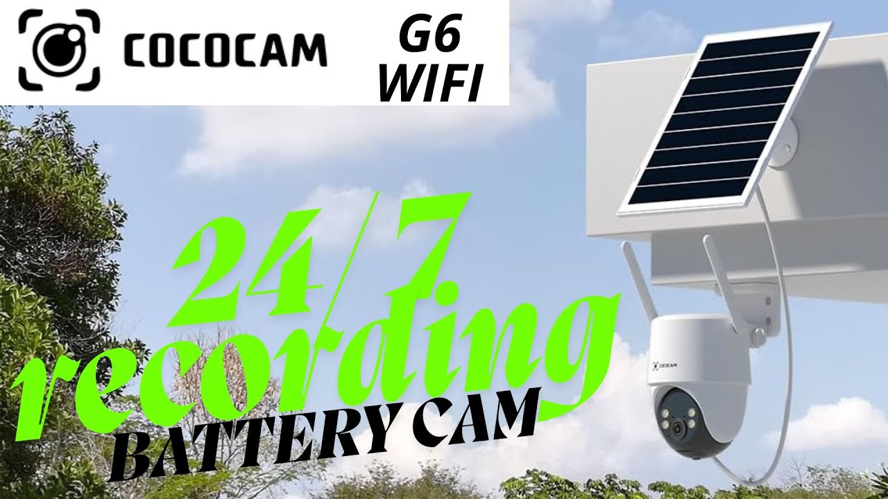 COCOCAM AOV WiFi Beveiligingscamera – 3MP 2K, PTZ, 30m Nachtzicht, 10000mAh + Zonnepaneel, AI Tracking, Tweerichtingsaudio – Buiten 3 miniatura