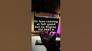 Pc fans running at full speed No display FIX PART 8 #shorts