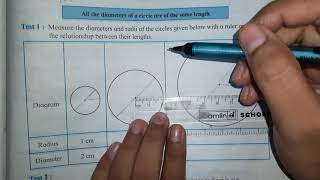 Maths, std. 5th, lesson 7, relation between radius and diameter, Practice set 29