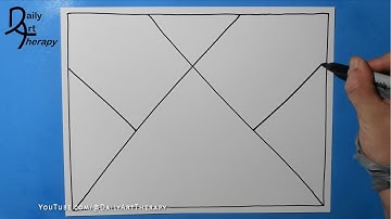 Daily Line Illusion #1 / June 2023 / Incredible 3D Abstract Pattern / Satisfying Spiral Drawing