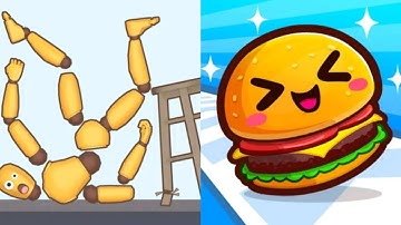 Ragdoll Break vs Food Run - Satisfying ASMR Gameplay All Update Levels