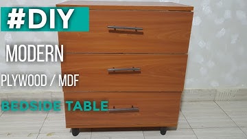 Bedside Table With Drawer DIY