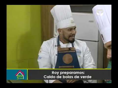 Hoy preparamos caldo de bolas de verde