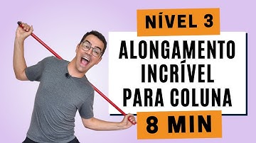 ALONGAMENTO DINÂMICO COM BASTÃO | Exercícios em cabo de vassoura | Nível 3