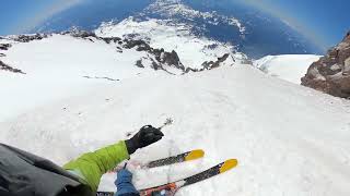 Mt Rainier  Wilson Headwall ski descent