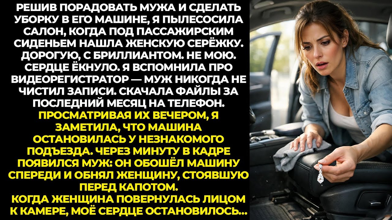 Решив порадовать мужа и сделать уборку в его машине, я пылесосила салон, когда под пассажирским...