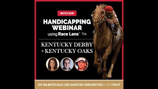 Handicap the Kentucky Oaks and Kentucky Derby using Race Lens