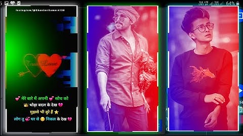 How To Make Trending Glitch Effect WhatsApp Status Video Editing In Kinemaster | Attitude Boy Status