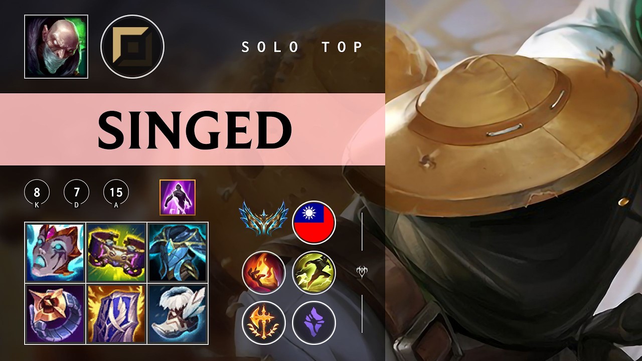 Singed Top vs Akali - TW Challenger Patch 26.03