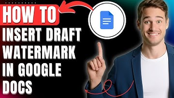 How to Insert Watermark in Google Docs, Insert Draft Text & Image Watermark Easily 2025