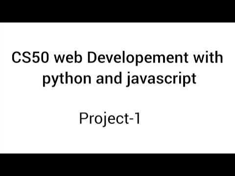Project 1 |Django |CS50 Web Developement with Python and JavaScript ...
