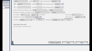 FireFly POS Inventory Add Ingredient