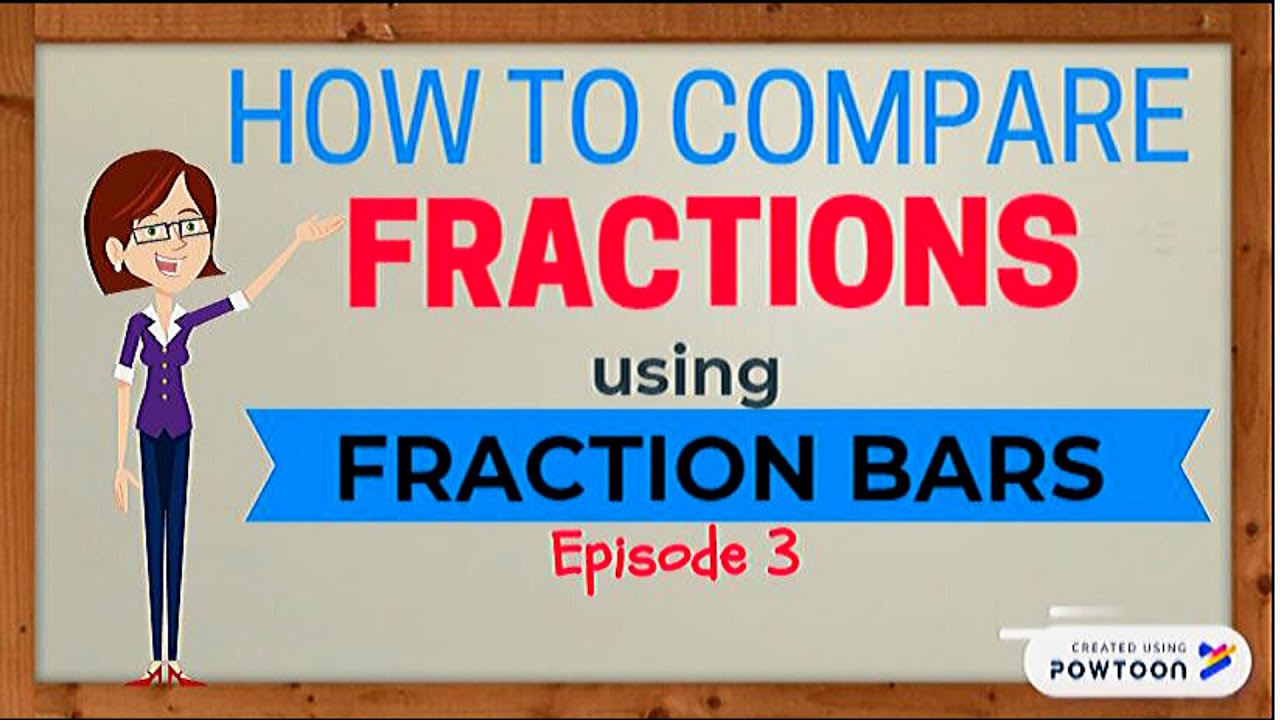 Comparing Fractions Using A Fraction Bars YouTube Comparing Fractions Using A Fraction Bars YouTube