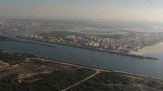 Porto de Aveiro visto do céu - Novembro 2007