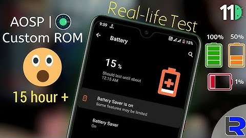 Realme X2 🔋Battery drain test🔋 of AOSP android 11/ R custom ROM | A Day With Realme X2