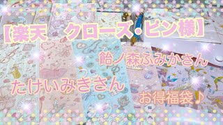 ［購入品］楽天！クローズ•ピン　オンラインショップ　［飴ノ森ふみかさん♡たけいみきさん福袋］