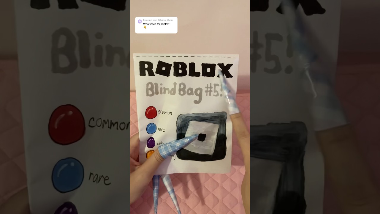 Roblox Blind Bag! #blindbag #kpop #asmr #roblox #diy #papersquishy #pa