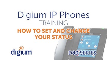 Digium D80 IP Phones Training | How to Set and Change Your Status