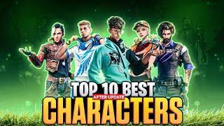 Top 10 Best Characters After OB-44 Update || Best Characters For Cs Rank & Br Rank
