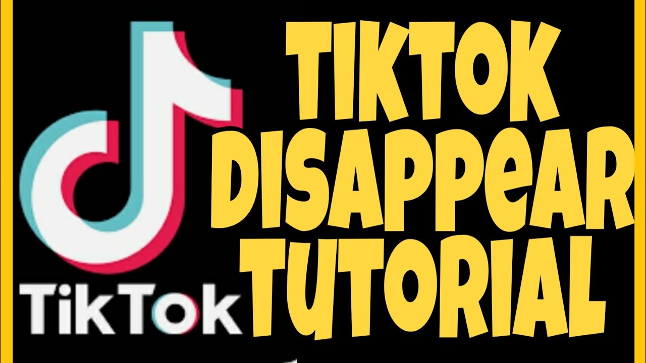 TIKTOK DISAPPEAR TUTORIAL|| DISAPPEAR IN TIKTOK VIDEO EDITING - YouTube